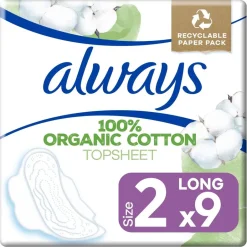 Discount Always Cotton Protection Long Plus Maandverband