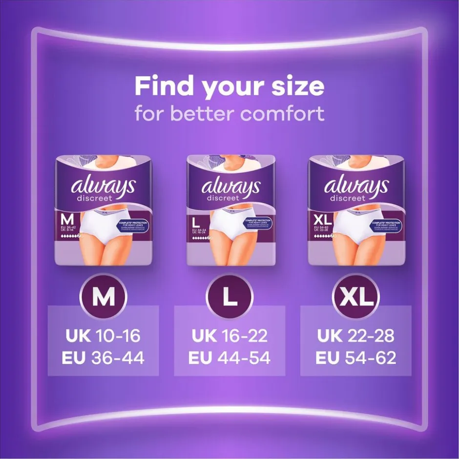 Online Always Discreet Incontinentiebroekjes