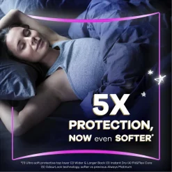 New Always Platinum Secure Night Maandverband