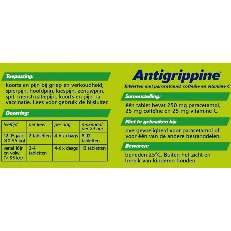 Clearance Antigrippine Tabletten