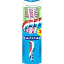 Outlet Aquafresh Clean & Flex Medium Tandenborstels