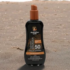 Discount Australian Gold SPF50 Spray Gel met Bronzer