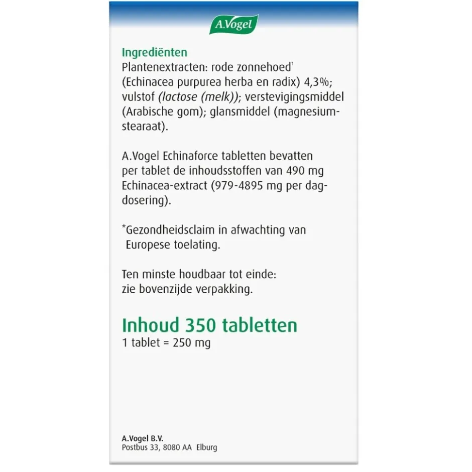 New A.Vogel Echinaforce Tabletten