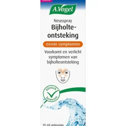 New A.Vogel Neusspray Bijholteontsteking bij Eerste Symptomen