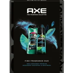 Hot Axe Fine Fragrance Aqua Bergamot Bodyspray & Bodywash Duo
