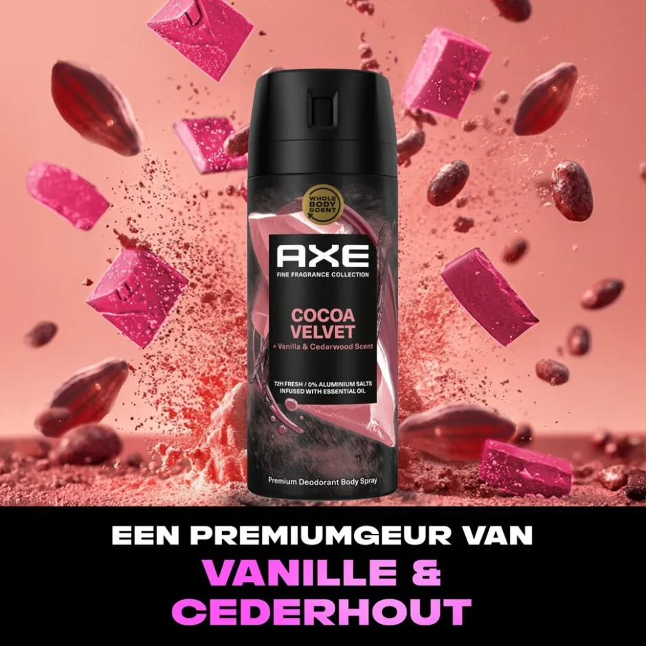 Best Axe Fine Fragrance Cocoa Velvet Deodorant Bodyspray