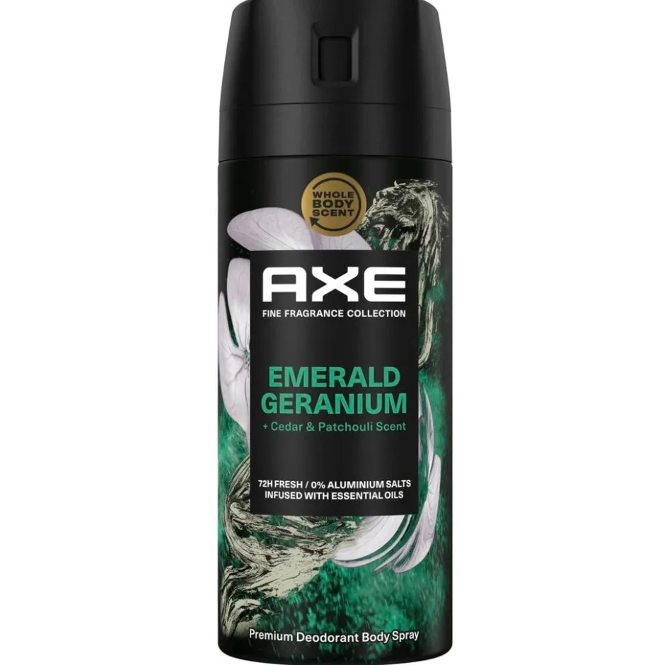 Clearance Axe Fine Fragrance Emerald Geranium Deodorant & Bodyspray