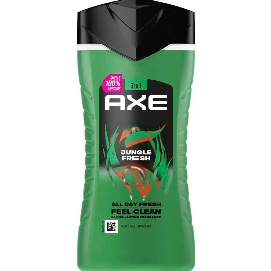 New Axe Jungle Fresh Extra Fresh 3-in-1 Douchegel
