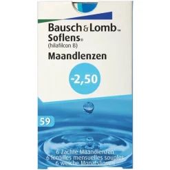 Outlet Bausch & Lomb -2.50 Maandlenzen