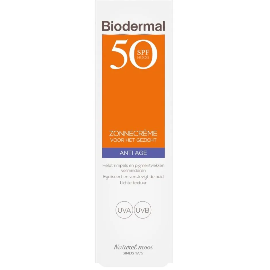 Sale Biodermal Anti Age SPF50+ Zonnecrème voor het Gezicht