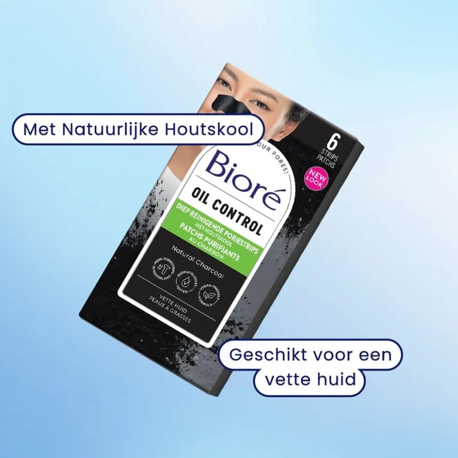 Discount Bioré Diep Reinigende Poriestrips met Houtskool