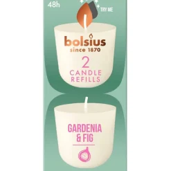 Clearance Bolsius Clean Light Gardenia & Fig Navulling