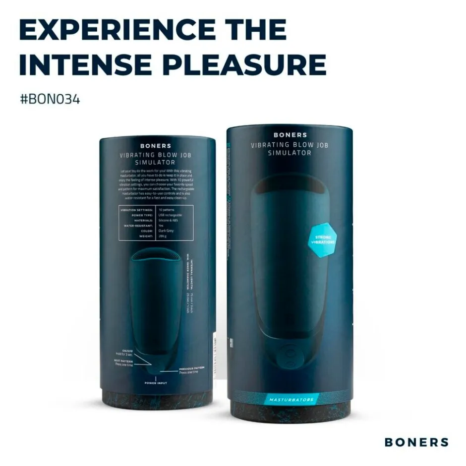 Hot Boners #BONO34 Vibrating Hand Job Stroker