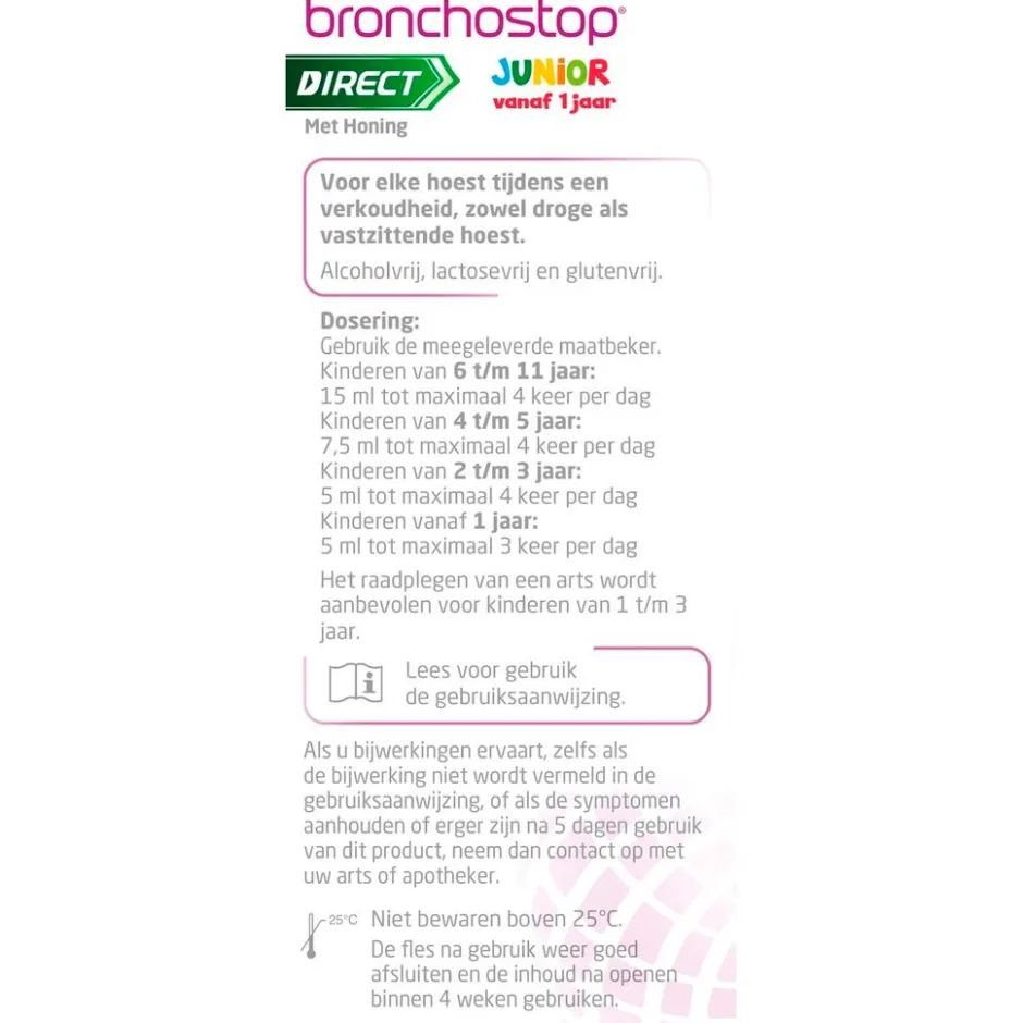 Bronchostop Direct met Honing Junior