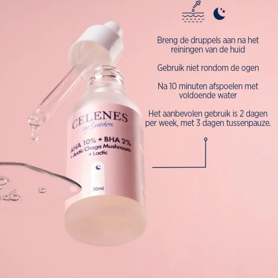 Outlet CELENES BY SWEDEN By Sweden AHA 8% + BHA 2% Gezichtspeeling