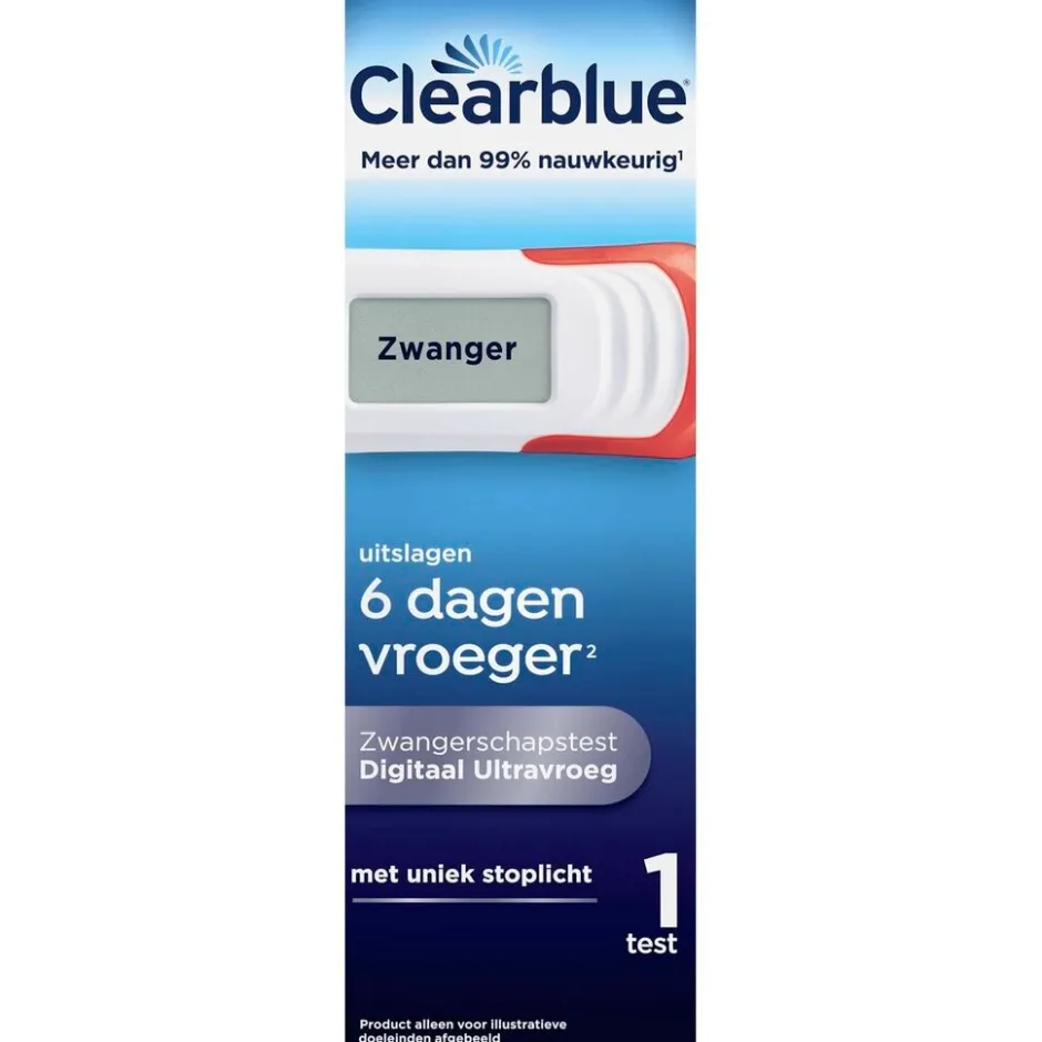 Hot Clearblue Ultravroeg Digitaal Zwangerschapstest