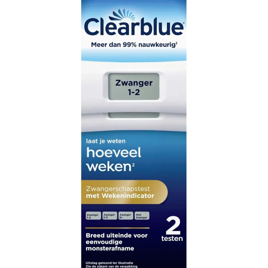Online Clearblue Zwangerschapstest met Wekenindicator