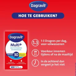 Outlet Dagravit Totaal 30 Multivitaminen en Mineralen Dragees