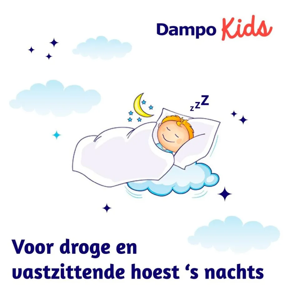 Hot Dampo Kids Alle Hoest + Vrije Luchtwegen Nacht Kindersiroop