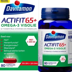 Best Davitamon Actifit 65+ Omega-3 Visolie Multivitamine & Mineralen Capsules
