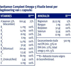 Hot Davitamon Compleet Omega-3 Visolie Capsules