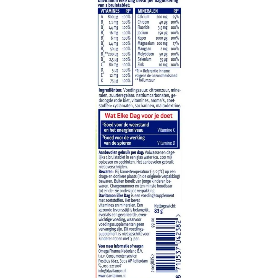 Best Davitamon Elke Dag Bruistabletten