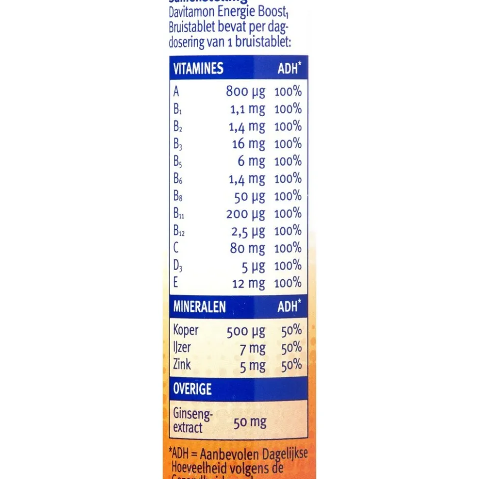 Clearance Davitamon Energie Boost¹ Ginseng Bruistabletten