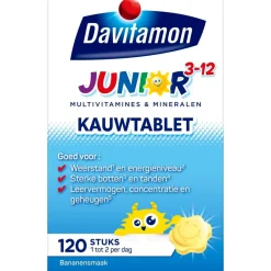 Davitamon Junior 3-12 Banaan Kauwtabletten