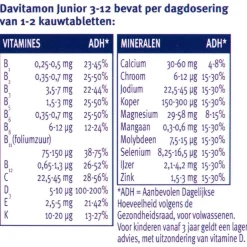 Discount Davitamon Junior 3+ Framboos Kauwtabletten