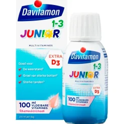 Online Davitamon Junior 1+ Framboos Vloeibare Vitaminen