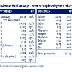 Clearance Davitamon Multi Vrouw 50+ Tabletten