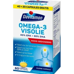 New Davitamon Omega-3 Visolie 60 Capsules