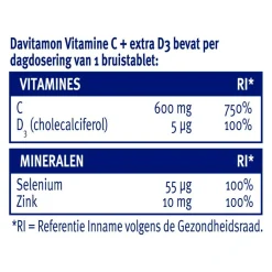 Discount Davitamon Vitamine C + Extra D3 Bruistabletten