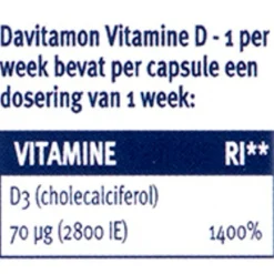 Best Davitamon Vitamine D3 1 Per Week Capsules