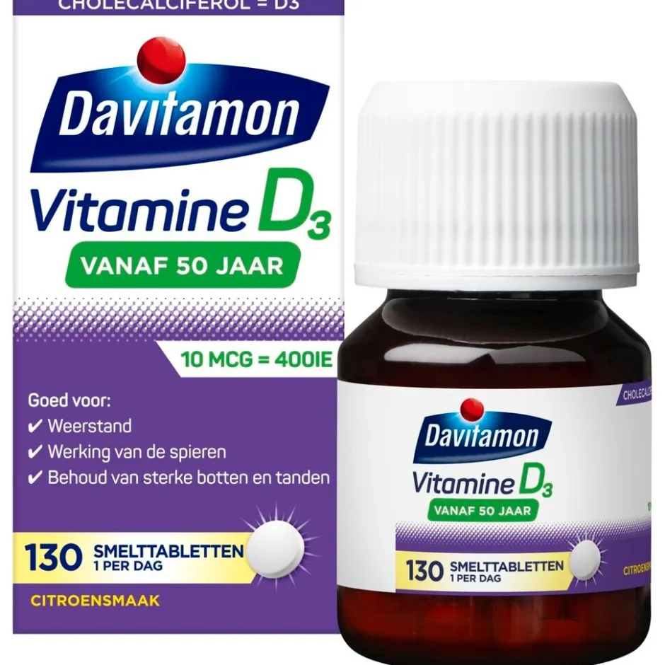 New Davitamon Vitamine D 50+ Smelttabletten