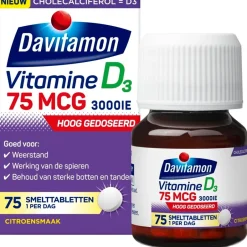 Online Davitamon Vitamine D3 75mcg Smelttabletten