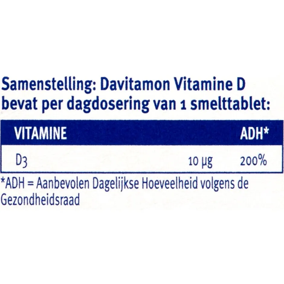 Discount Davitamon Vitamine D Smelttabletten