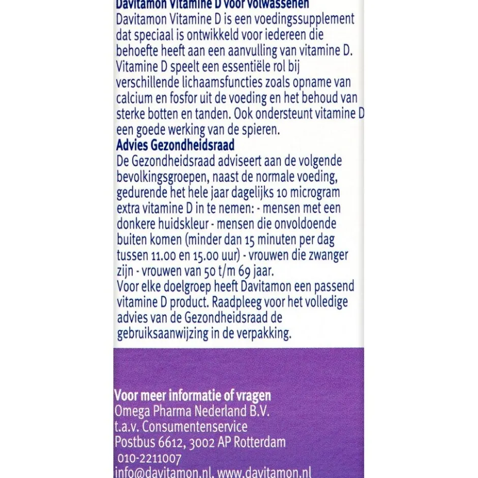 Discount Davitamon Vitamine D Smelttabletten