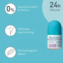 Clearance Deoleen 0% Sensitive Deodorant Roller