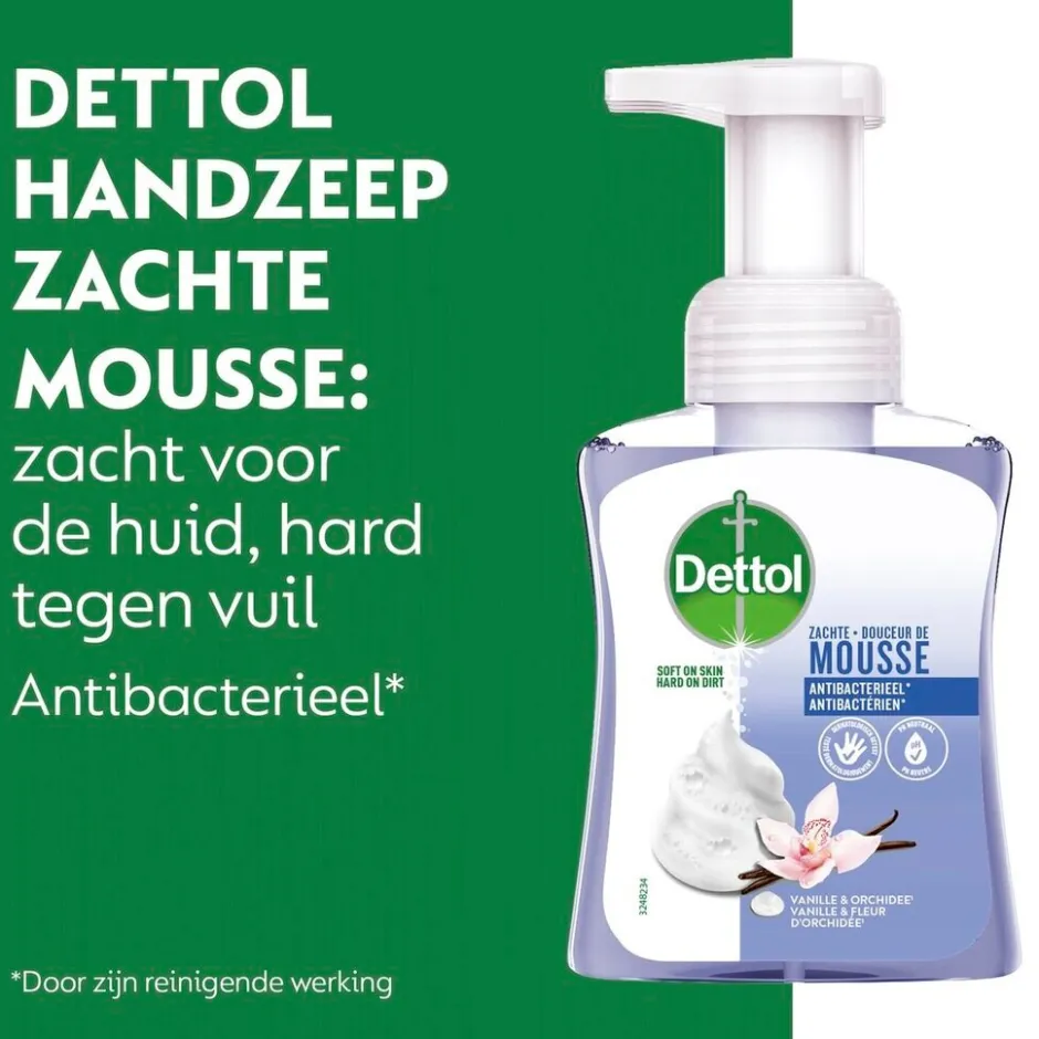 Best Dettol Orchidee & Vanille Zachte Mousse Antibacteriële Handzeep