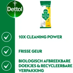 Best Dettol Power & Fresh Citrus Multi-reinigingsdoekjes