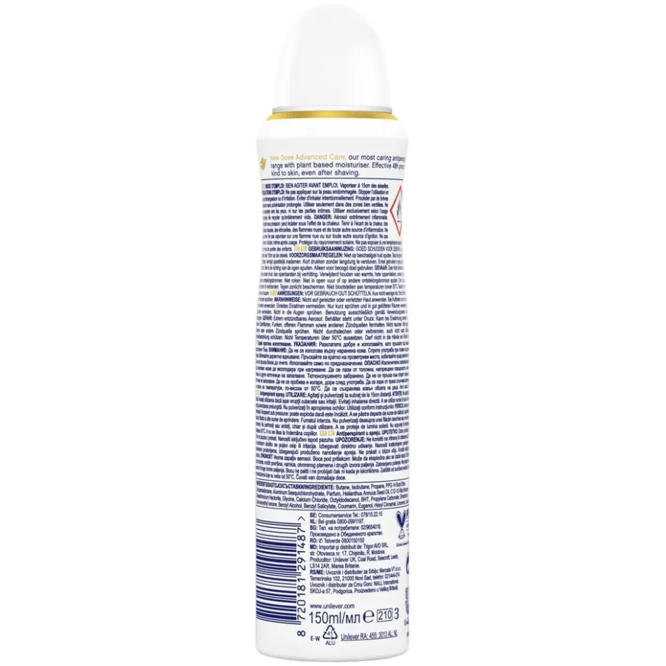 Sale Dove Advanced Care Coconut & Jasmine Anti-transpirant Deodorant Spray