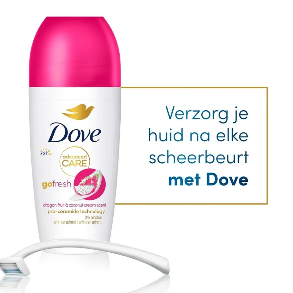 Best Dove Advanced Care Go Fresh Dragon Fruit & Coconut Cream Antitranspirant Deodorant Roller