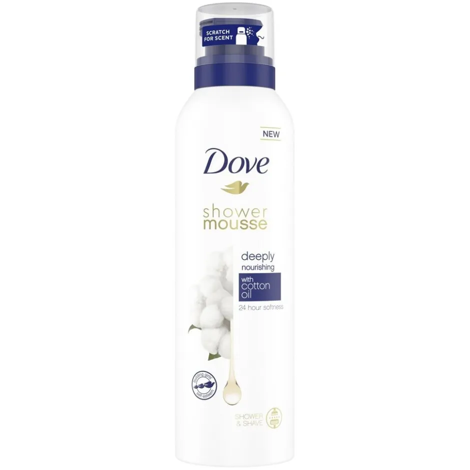 Hot Dove Deeply Nourishing Cotton Oil Shower Mousse