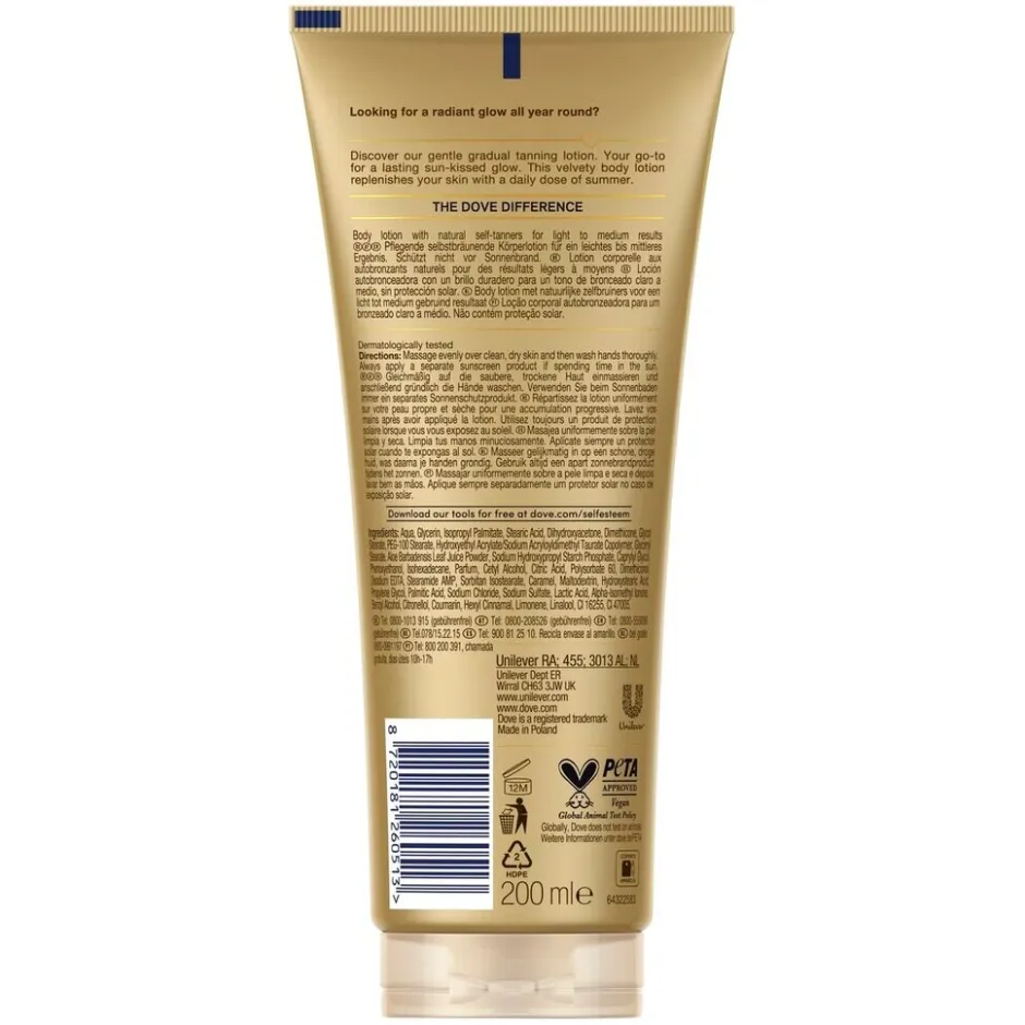 Dove DermaSpa Summer Revived Fair Bodylotion