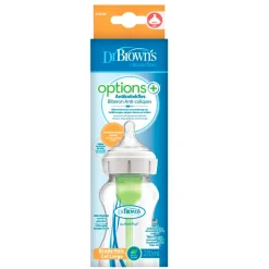 Discount Dr. Brown's Options+ 1+M Antikoliekfles met Brede Hals