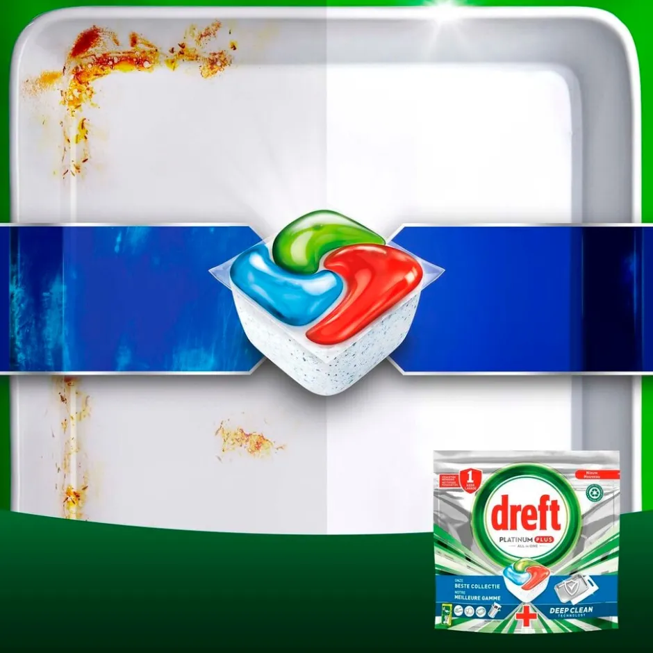 Sale Dreft Platinum Plus All in One Vaatwascapsules Jaarvolume