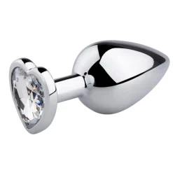 Online EasyToys Buttplug met Zilverkleurig Hartje