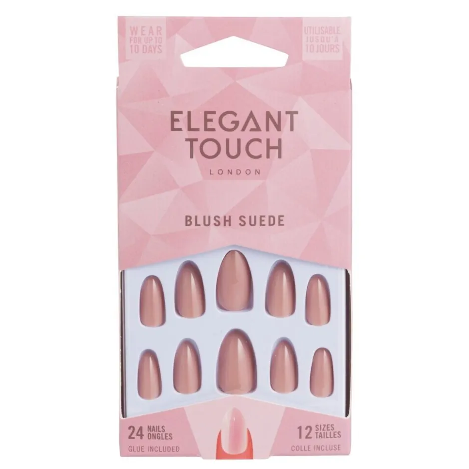 Best Overig Elegant Touch Blush Suede Kunstnagels