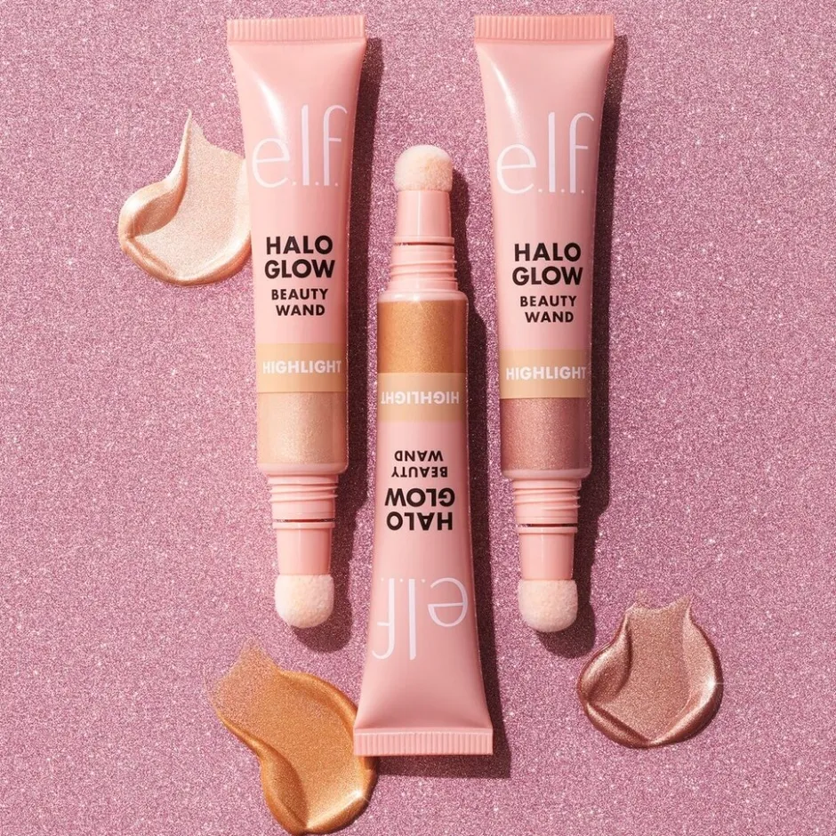 New ELF e.l.f. Halo Glow Highlight Liquid Gold Beauty Wand